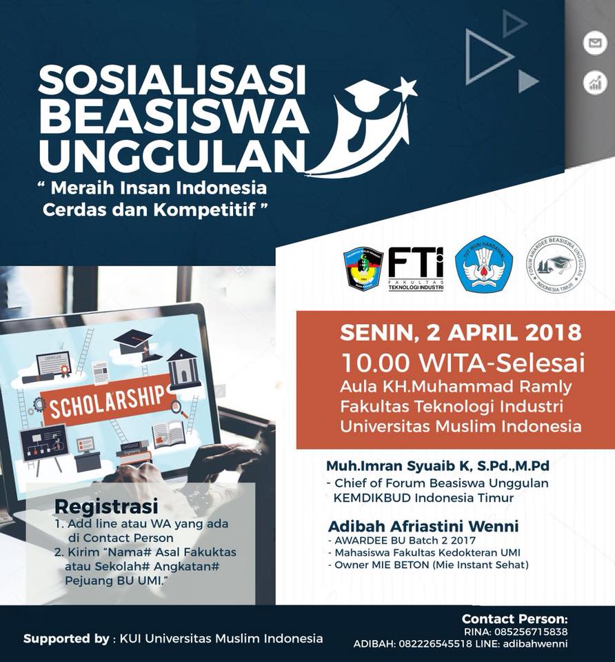 Sosialisasi Beasiswa Unggulan 2018